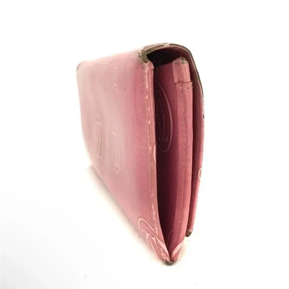 CARTIER Pink Happy Birthday Leather Bifold Long Wallet - Picture 9 of 9